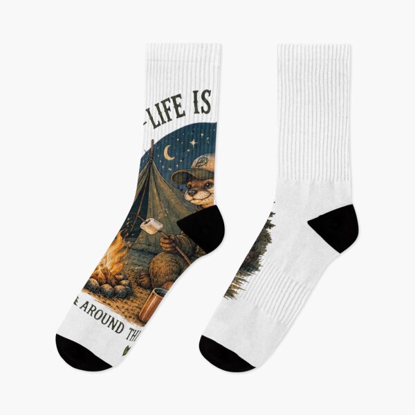 Item preview, Life Is Better Around The Campfire | Camping Otter Outdoor Adventure Design designed and sold by novaduman.