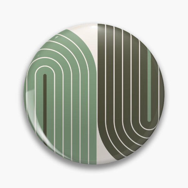 Item preview, Arch and Line Minimalist Green Geometric Art designed and sold by nineFlorals.