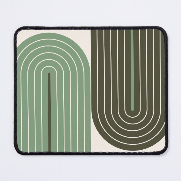 Item preview, Arch and Line Minimalist Green Geometric Art designed and sold by nineFlorals.