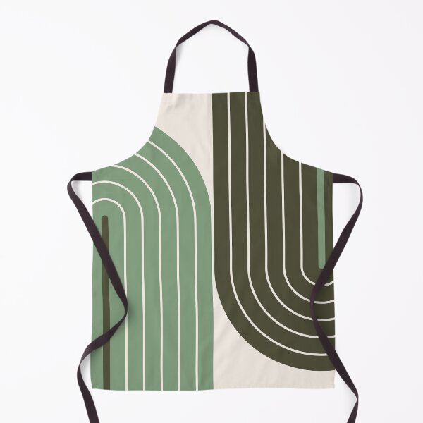 Item preview, Arch and Line Minimalist Green Geometric Art designed and sold by nineFlorals.