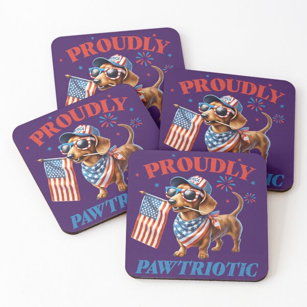 Item preview, Proudly Pawtriotic Funny Dog United States  designed and sold by emilypigou.