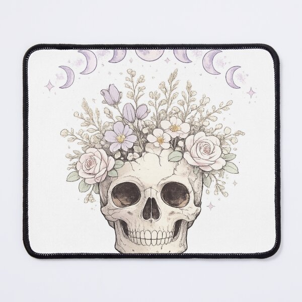 Item preview, Skull Moon Phases Roses Witchy Celestial Gothic Design designed and sold by irfanshikh.