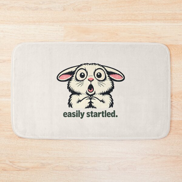 Item preview, Anxious Rabbit Easily Startled | Introvert Humor Meme designed and sold by BeanToePets.