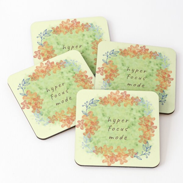 Item preview, Hyper Focus Mode Floral Mental Health Art designed and sold by StoriesInGrain.