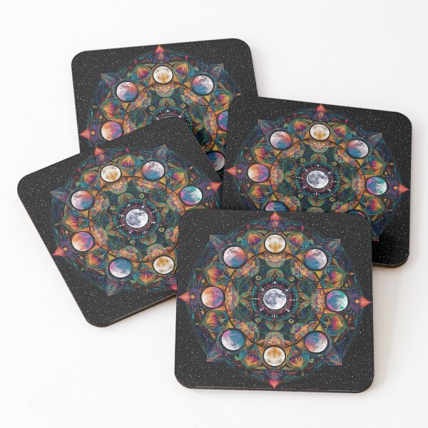 Item preview, 3d Render Of Moon Phases Mandala Digital designed and sold by Checho30.