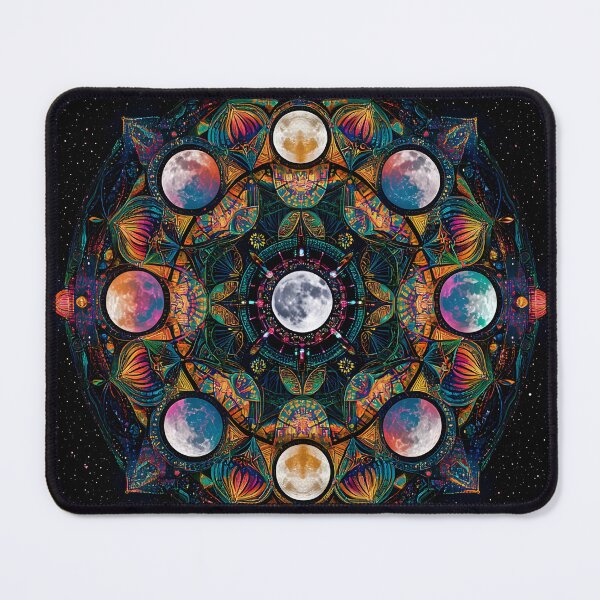 Item preview, 3d Render Of Moon Phases Mandala Digital designed and sold by Checho30.