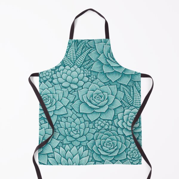 Item preview, Teal Succulent Botanical Pattern designed and sold by Owcomm.