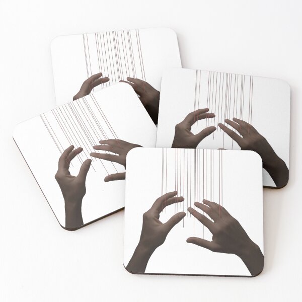Item preview, Hands Controlled by Red Marionette Strings designed and sold by LuxPrintLab.
