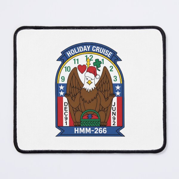 Item preview, Commemorative "Holiday Cruise" Deployment Patch of Marine Medium Helicopter Squadron 266 (HMM-266) designed and sold by CharlieDesings.
