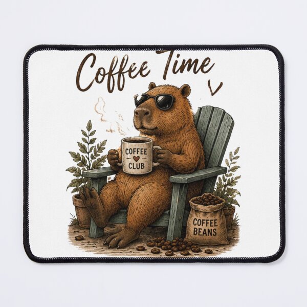Item preview, Coffee Time Bear | Cute Coffee Club Relaxing Animal Design designed and sold by novaduman.
