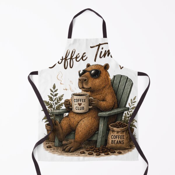 Item preview, Coffee Time Bear | Cute Coffee Club Relaxing Animal Design designed and sold by novaduman.