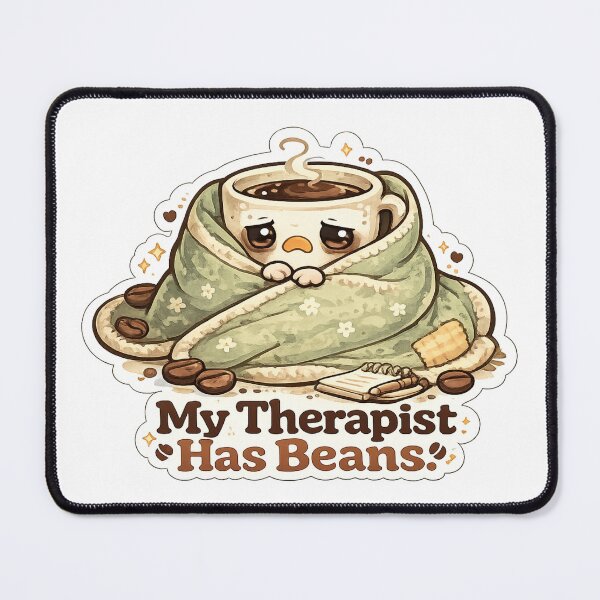 Item preview, My Therapist Has Beans Coffee Shirt | Cute Emotional Support Coffee Cup Funny Caffeine Lover Gift designed and sold by MrDev.
