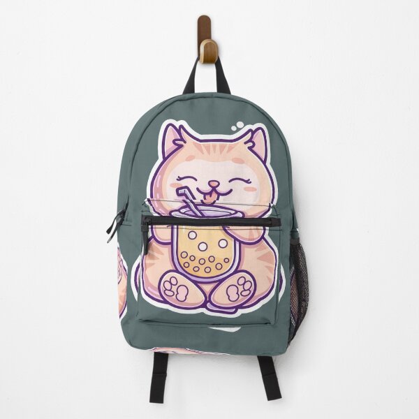 Item preview, Cute Cat Drinking Boba Bubble Tea Cartoon designed and sold by Phongphut.