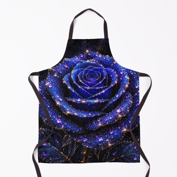 Item preview, Kintsugi - Rose of Sapphire and Violet Dewdrops designed and sold by LegademaArt.