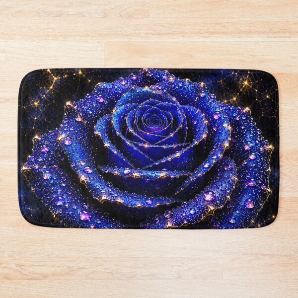 Item preview, Kintsugi - Rose of Sapphire and Violet Dewdrops designed and sold by LegademaArt.