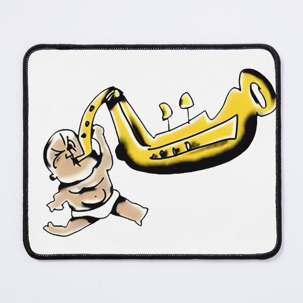 Item preview, Saxophone Player Cartoon designed and sold by waderpaker.