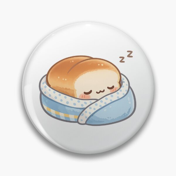 Item preview, Cozy Sleeping Kawaii Bread Loaf designed and sold by ajamzbox.