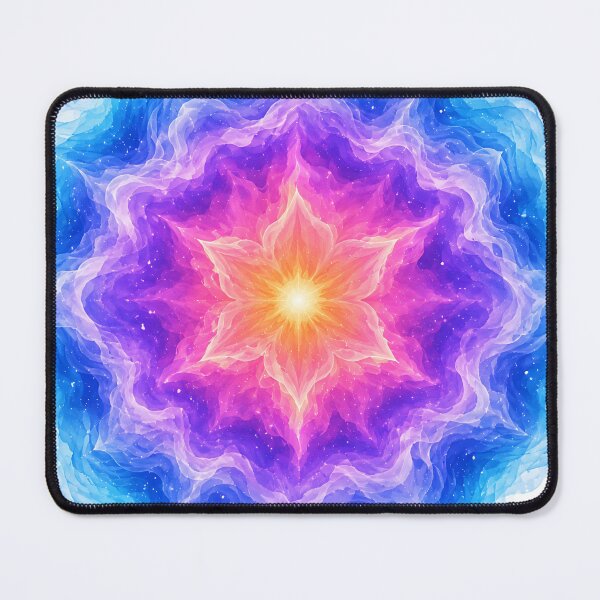 Item preview, Celestial Starburst Mandala - Fluid Watercolor Cosmic Art  designed and sold by Jaideep Walia.