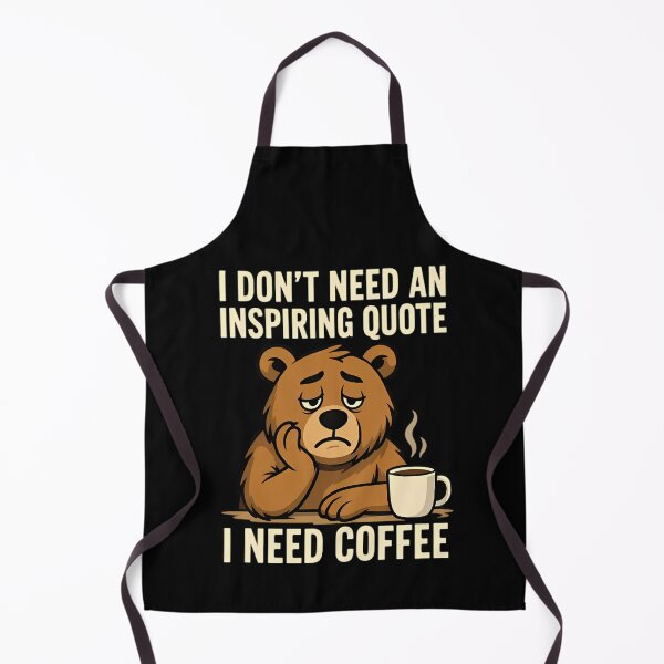 Item preview, I Don't Need An Inspiring Quote I Need Coffee designed and sold by Linework Studio.