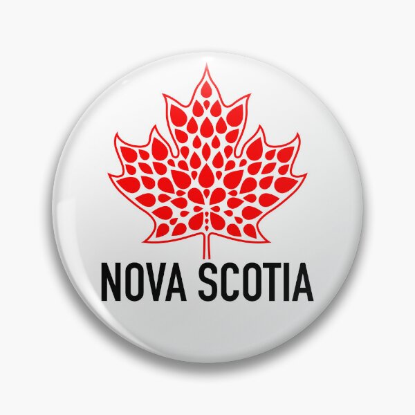 Item preview, NOVA SCOTIA Red Modern Maple Leaf Emblem designed and sold by Great Canadian Collective.