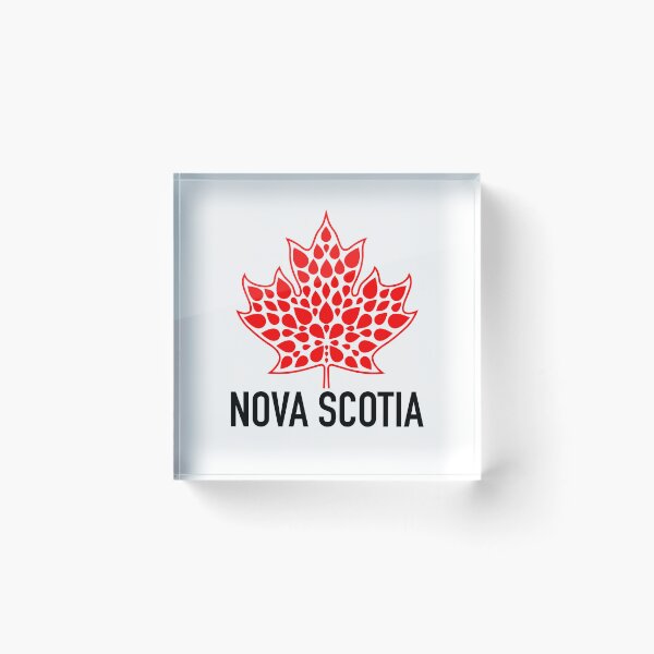 Item preview, NOVA SCOTIA Red Modern Maple Leaf Emblem designed and sold by Great Canadian Collective.