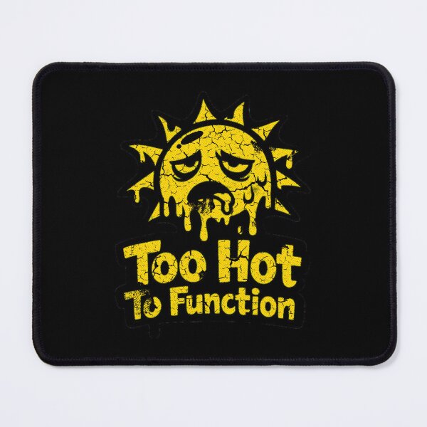 Item preview, Retro Vintage Pixel Sun Distressed Summer Heat Design Too Hot To Function designed and sold by Artycom.
