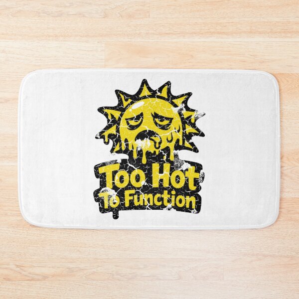 Item preview, Retro Vintage Pixel Sun Distressed Summer Heat Design Too Hot To Function designed and sold by Artycom.