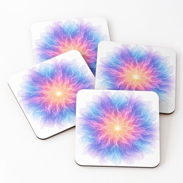 Item preview, Nebula Bloom Mandala - Celestial Watercolor Flower designed and sold by Jaideep Walia.