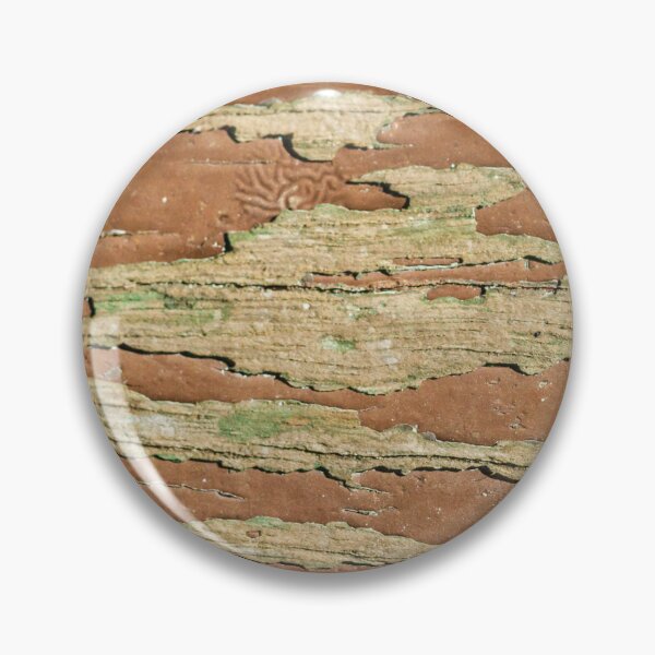 Item preview, Peeling Paint on Weathered Wooden Surface With Flaking Brown and Green Layers Close-Up Texture designed and sold by Nmallia.