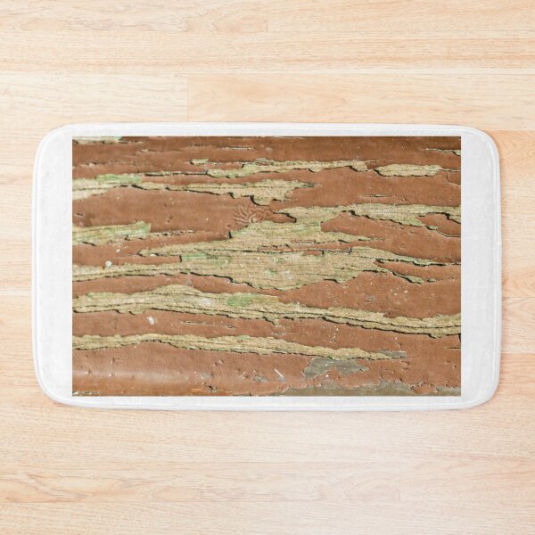 Item preview, Peeling Paint on Weathered Wooden Surface With Flaking Brown and Green Layers Close-Up Texture designed and sold by Nmallia.