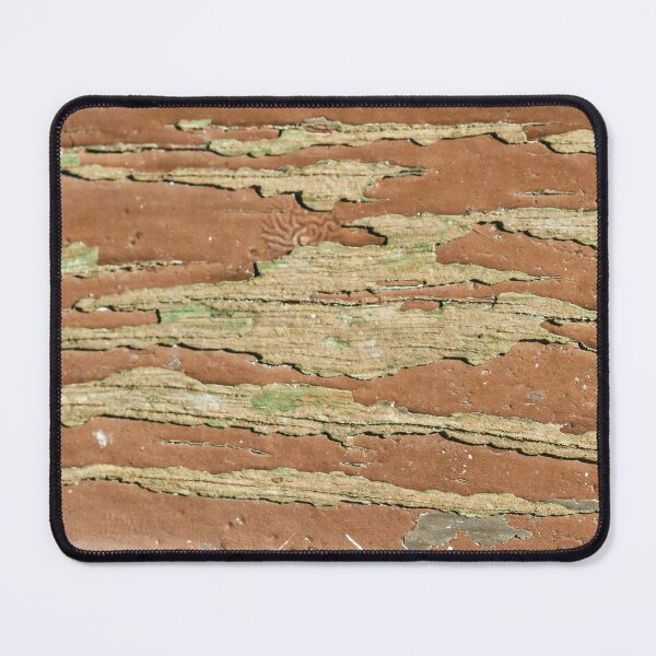 Item preview, Peeling Paint on Weathered Wooden Surface With Flaking Brown and Green Layers Close-Up Texture designed and sold by Nmallia.
