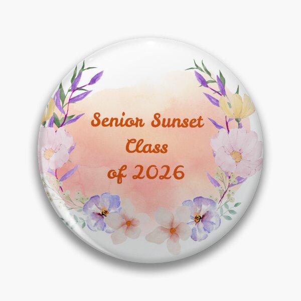 Item preview, Senior Sunset Class of 2026 Watercolor Floral designed and sold by StoriesInGrain.