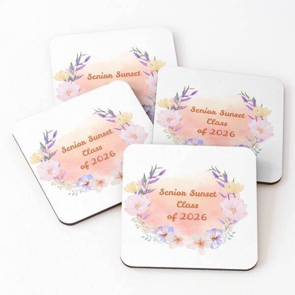 Item preview, Senior Sunset Class of 2026 Watercolor Floral designed and sold by StoriesInGrain.