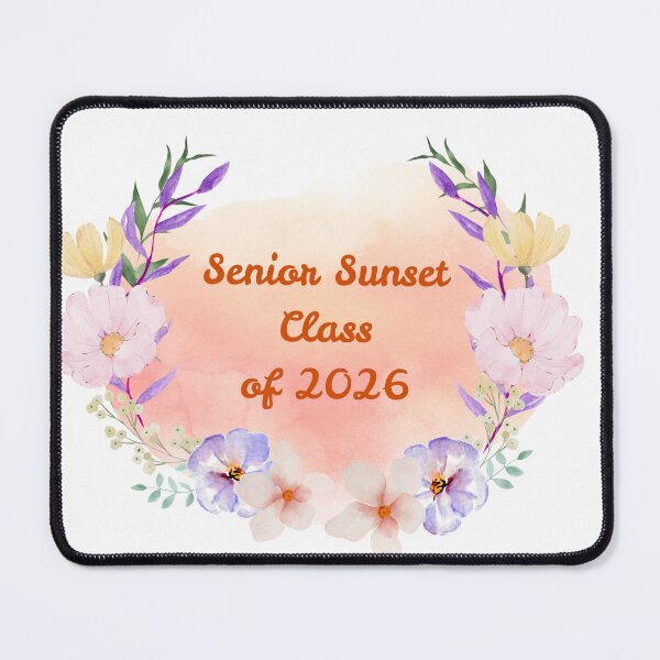 Item preview, Senior Sunset Class of 2026 Watercolor Floral designed and sold by StoriesInGrain.