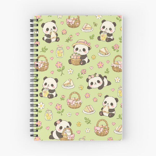 Item preview, Panda Cozy Picnic Kawaii Pattern designed and sold by Soft Berry Studio.