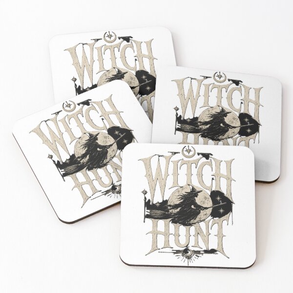 Item preview, "Witch Hunt" – Gothic Witch on Broomstick Vintage Moon Design designed and sold by BuckaBaby.