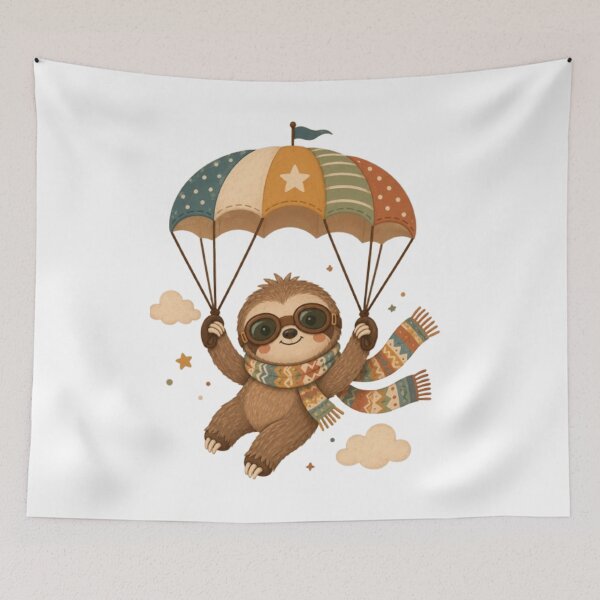 Item preview, flying sloth designed and sold by Snurly.