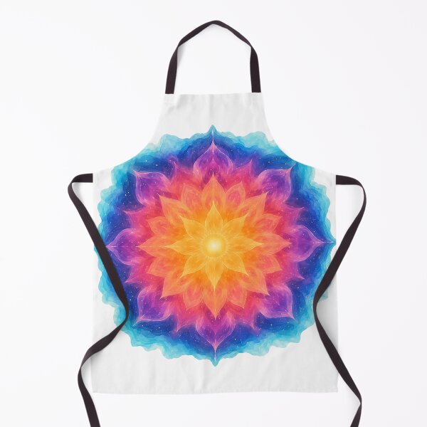 Item preview, Cosmic Lotus Mandala - Vibrant Celestial Flower Art designed and sold by Jaideep Walia.