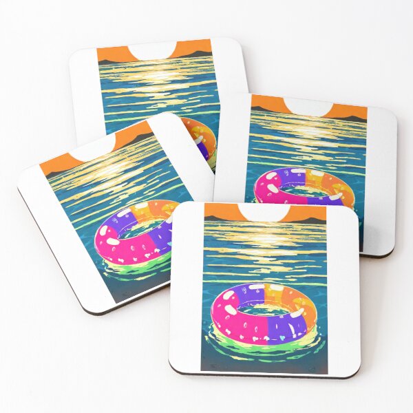 Artikelvorschau, Illustration - Colorful Float, Retro-Futuristic Summer Vibe entworfen und verkauft von Reverso-Design.