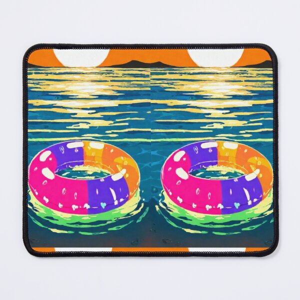Item preview, Illustration - Colorful Float, Retro-Futuristic Summer Vibe designed and sold by Reverso-Design.
