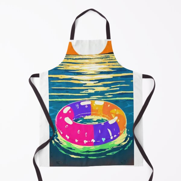 Item preview, Illustration - Colorful Float, Retro-Futuristic Summer Vibe designed and sold by Reverso-Design.