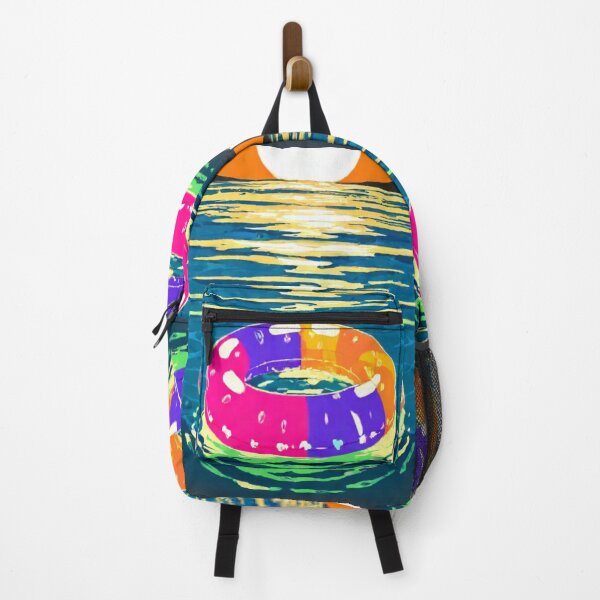 Item preview, Illustration - Colorful Float, Retro-Futuristic Summer Vibe designed and sold by Reverso-Design.