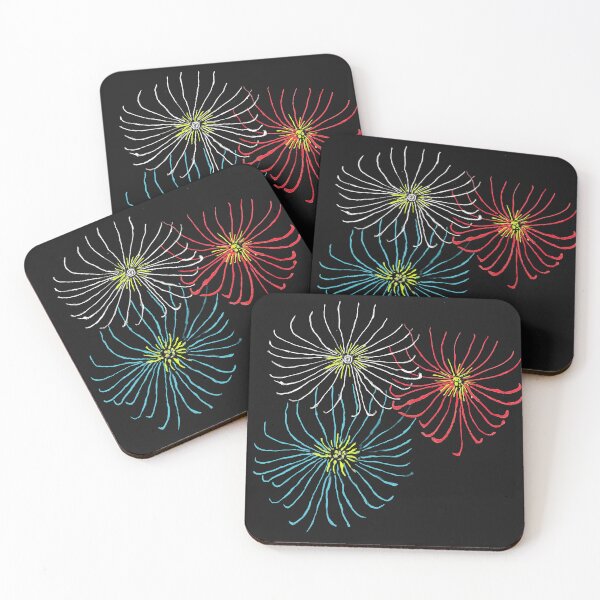 Item preview, Patriotic Fireworks Burst Painting designed and sold by HsiaoYunePublishing.