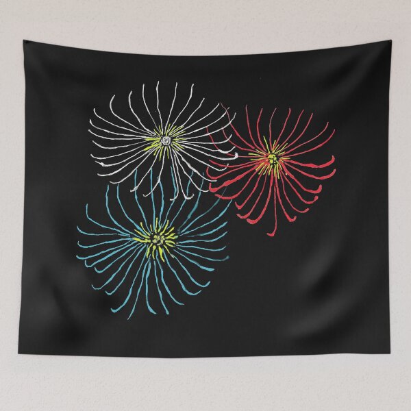 Item preview, Patriotic Fireworks Burst Painting designed and sold by HsiaoYunePublishing.