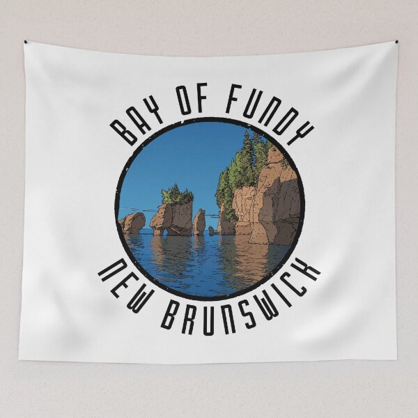 Item preview, Bay of Fundy – New Brunswick (with Black Lettering) designed and sold by VelvetRoom.