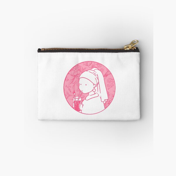 Item preview, Girl with a pearl earring In Pink designed and sold by FarieArt.