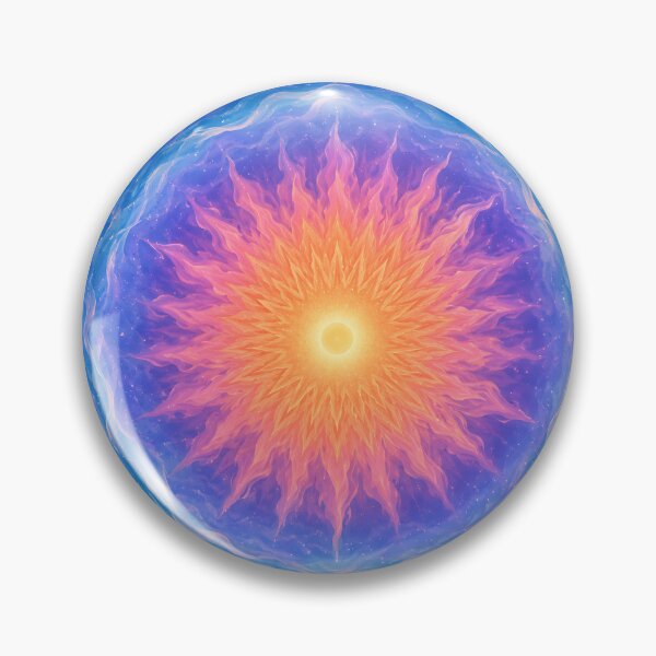 Item preview, Cosmic Solar Mandala - Celestial Fire and Waves  designed and sold by Jaideep Walia.