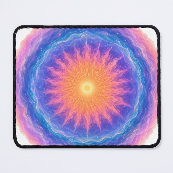 Item preview, Cosmic Solar Mandala - Celestial Fire and Waves  designed and sold by Jaideep Walia.