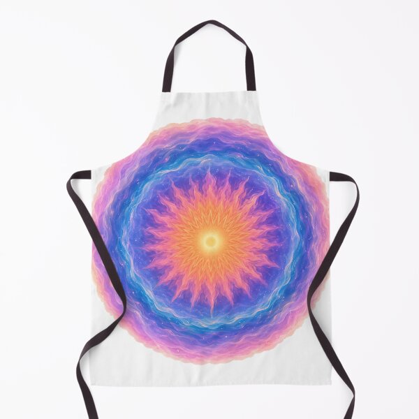 Item preview, Cosmic Solar Mandala - Celestial Fire and Waves  designed and sold by Jaideep Walia.