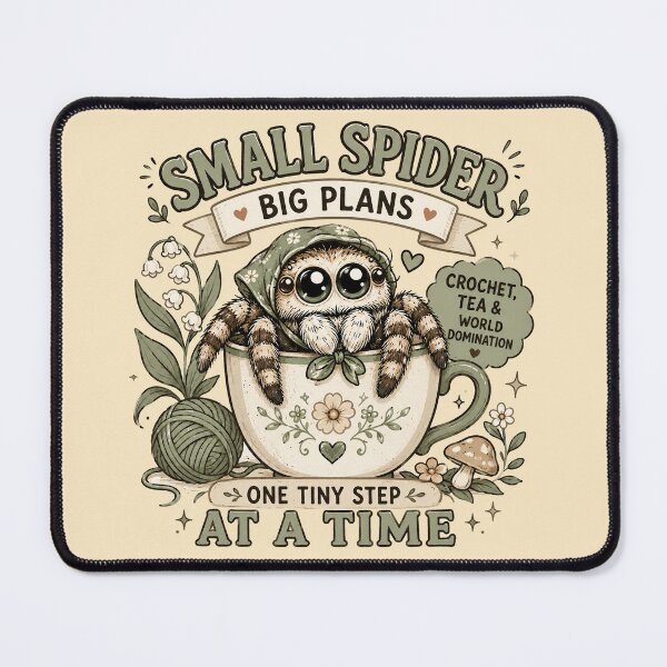 Item preview, Small Spider Big Plans Jumping Spider designed and sold by Weirdwildco69.